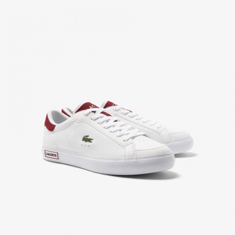 Giày Lacoste PowerCourt 223 Nam - Trắng Đỏ