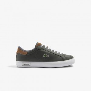 Giày Lacoste PowerCourt 223 Nam - Xám Đậm