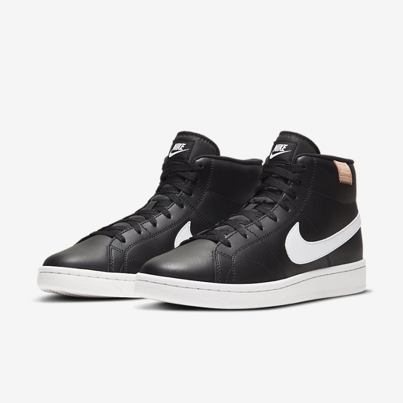 Giày Nike Court Royale 2 Mid Nam - Đen Trắng