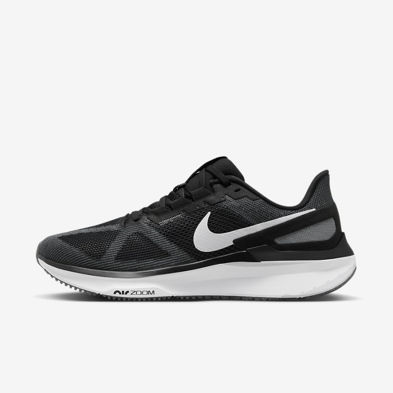 Giày Nike Air Zoom Structure 25 Nam - Đen Trắng