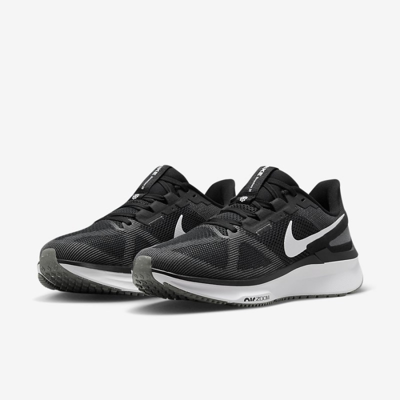 Giày Nike Air Zoom Structure 25 Nam - Đen Trắng