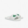 Dép Lacoste Croco Water-repellent Synthetic Slides Nam - Trắng