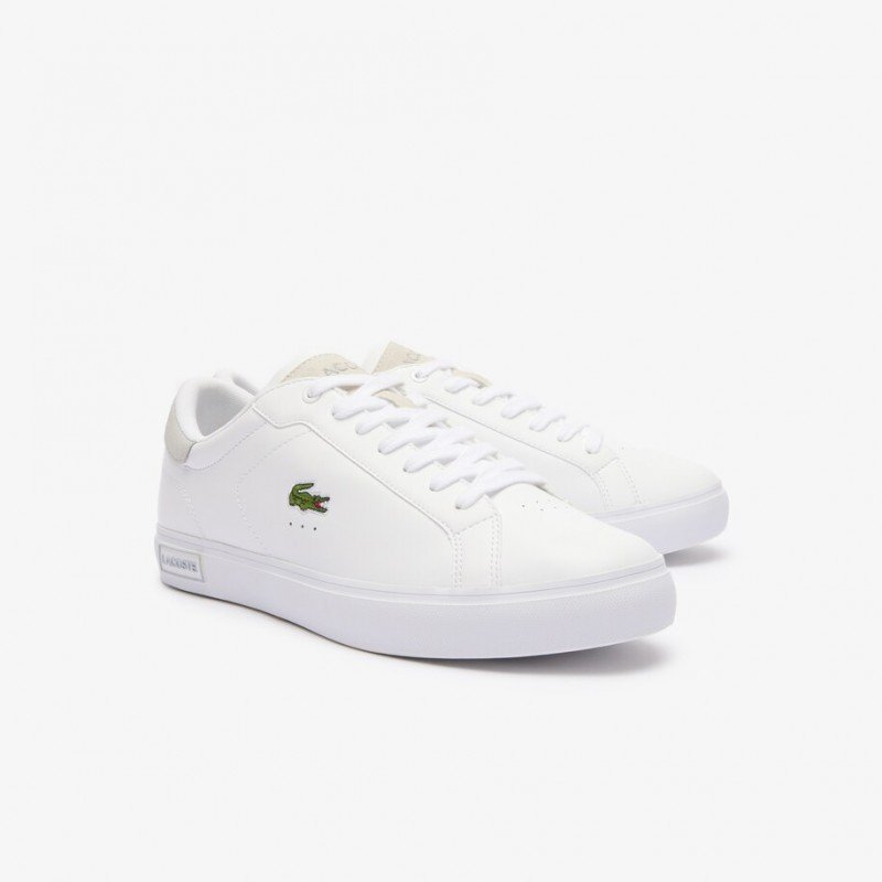 Giày Lacoste PowerCourt 124 Nam - Trắng Xám