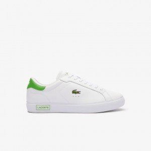 Giày Lacoste PowerCourt 124 Nam - Trắng Xanh Lá