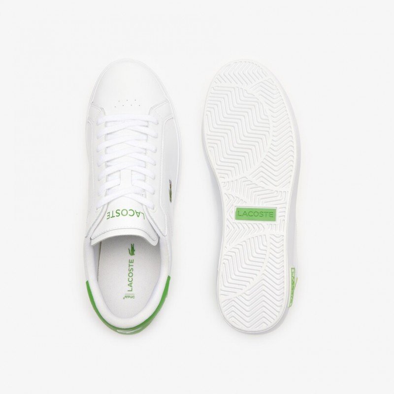 Giày Lacoste PowerCourt 124 Nam - Trắng Xanh Lá