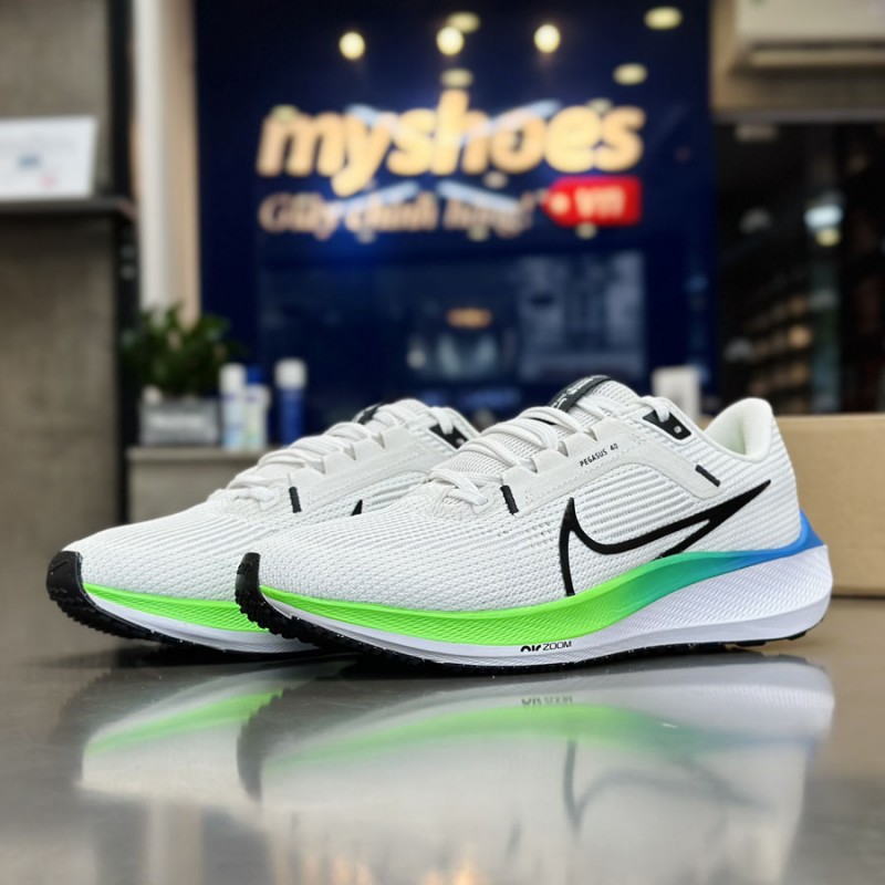 Giày Nike Air Zoom Pegasus 40 Nam - Trắng Xanh