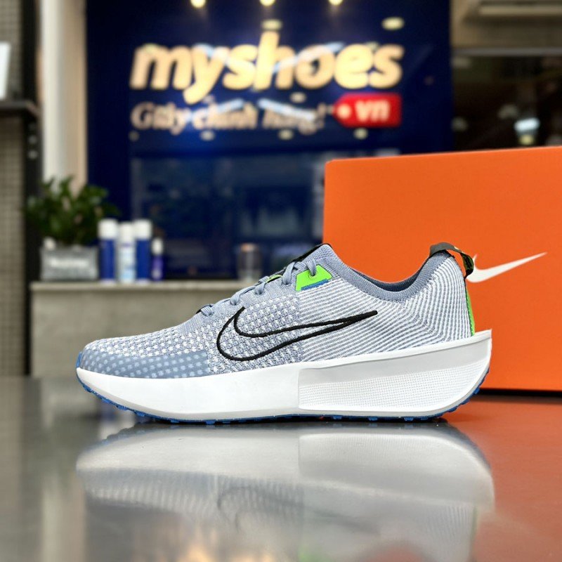 Giày Nike Interact Run Nam - Xanh Trắng