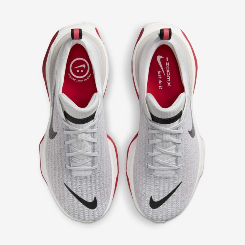 Giày Nike ZoomX Invincible Run FK 3 Nam - Trắng Xám Đỏ 