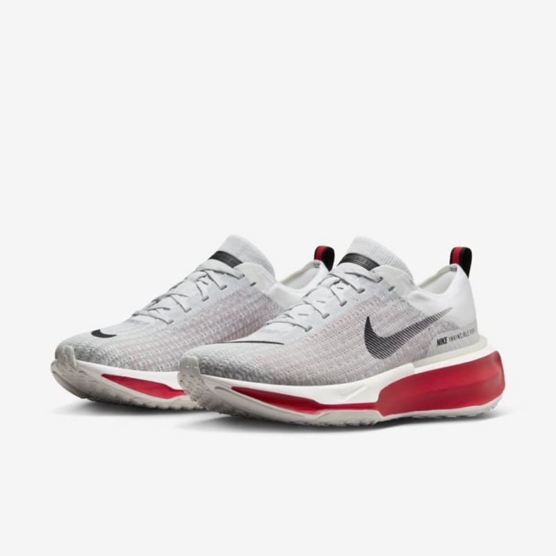 Giày Nike ZoomX Invincible Run FK 3 Nam - Trắng Xám Đỏ 